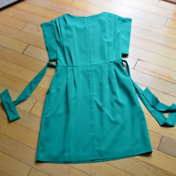 ELIZA J Drape Sleeve Sash Belt Dress Size 6 - Picture 10 of 12